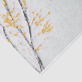 Herbstzweige mit gelben Herbstlauben Seidenpapier (Ausschnitt)