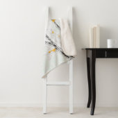 Herbstzweige mit gelben Herbstlauben Sherpadecke (Beispiel)