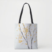 Herbstzweige mit gelben Herbstlauben Tasche (Vorderseite)