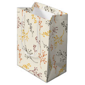 Herbstzweige Mittlere Geschenktüte (Rückseite Schrägansicht)
