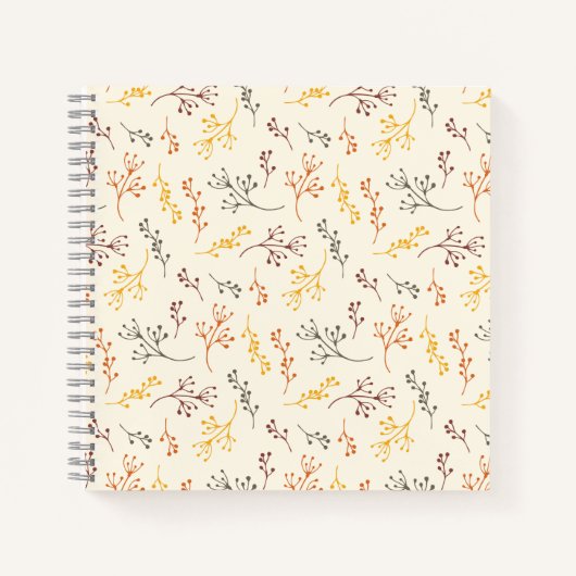 Herbstzweige Notizblock (Vorderseite)