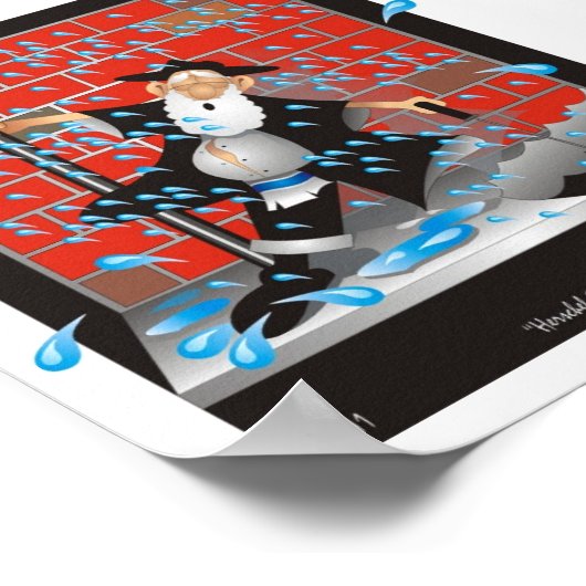 Herchel Singen im Regen Poster (Ecke)