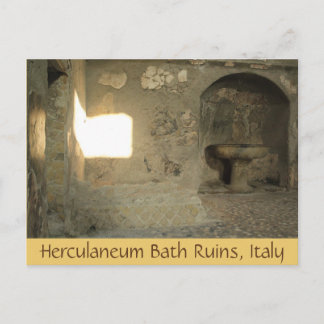 Herculaneum Bath Ruins, Kampanien, Italien Postkar Postkarte
