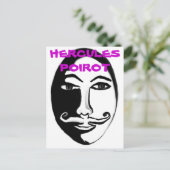 Hercule Poirot Postkarte (Stehend Vorderseite)