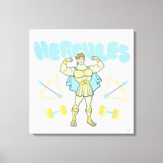 Hercules Arrows and Dumbbells Flex Canvas Print Leinwanddruck (Vorderseite)
