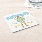 Hercules Arrows and Dumbbells Flex Square Paper Co Rechteckiger Pappuntersetzer (angewinkelt)