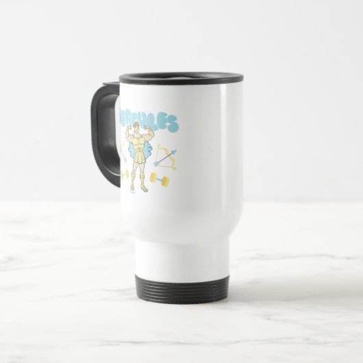 Hercules Arrows and Dumbbells Flex Travel Mug Reisebecher (Vorderseite Links)