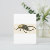 Hercules Beetle Postkarte (Stehend Vorderseite)