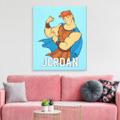 Hercules Bicep Flex Canvas Print Leinwanddruck (Insitu (Wohnzimmer))