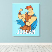 Hercules Bicep Flex Canvas Print Leinwanddruck (Insitu (Holzboden))