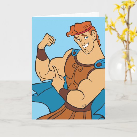Hercules Bicep Flex Card Karte (Gelbe Blume)
