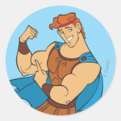 Hercules Bicep Flex Classic Round Sticker (Vorderseite)