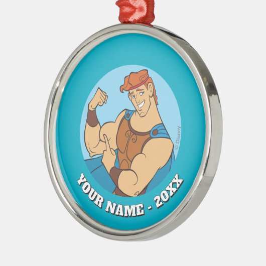 Hercules Bicep Flex Metal Ornament (Links)