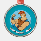 Hercules Bicep Flex Metal Ornament (Vorne)