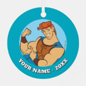 Hercules Bicep Flex Metal Ornament Aus Metall (Rückseite)