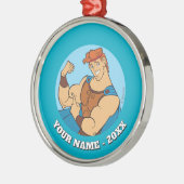 Hercules Bicep Flex Metal Ornament Aus Metall (Links)