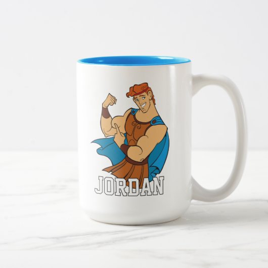 Hercules Bizepsbeuge Zweifarben-Kaffeetasse Zweifarbige Tasse (Rechts)