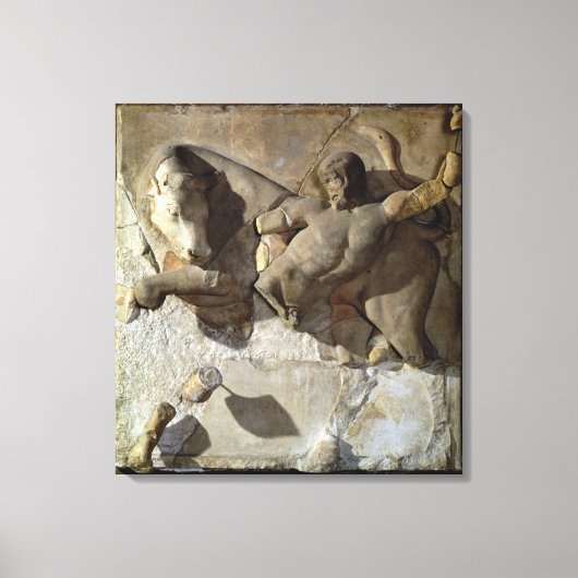Hercules Fighting the Cretan Bull, eine Serie Leinwanddruck (Vorderseite)