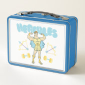 Hercules Pfeile und Hanteln Flex Metall Lunchbox (Rückseite)