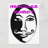 Hercules Poirot Postkarte (Vorderseite)