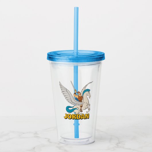 Hercules Riding Pegasus Acrylic Tumbler Acryltrinkbecher (Vorderseite)