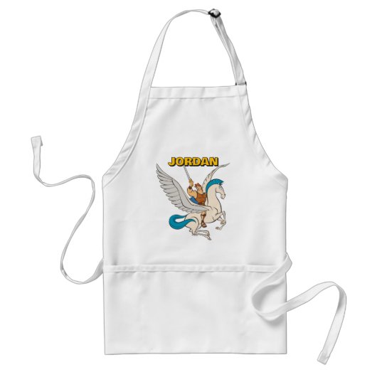 Hercules Riding Pegasus Adult Apron Schürze (Vorne)