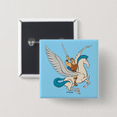 Hercules Riding Pegasus Button (Vorne & Hinten)