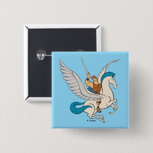 Hercules Riding Pegasus Button (Vorne & Hinten)
