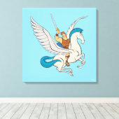 Hercules Riding Pegasus Canvas Print Leinwanddruck (Insitu (Holzboden))