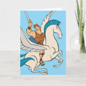 Hercules Riding Pegasus Card Karte (Vorderseite)
