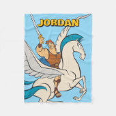 Hercules Riding Pegasus Fleece Blanket (Vorderseite)
