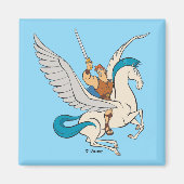 Hercules Riding Pegasus Magnet (Vorne)