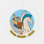Hercules Riding Pegasus Metal Ornament (Vorderseite)