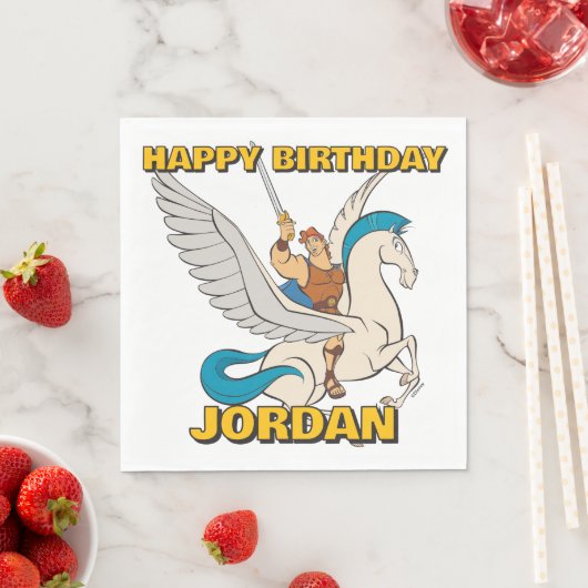 Hercules Riding Pegasus Napkins Serviette (Beispiel)