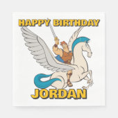Hercules Riding Pegasus Napkins Serviette (Vorderseite)