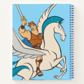 Hercules Riding Pegasus Notebook Notizblock (Rückseite)
