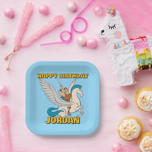 Hercules Riding Pegasus Paper Plates Pappteller (Party)