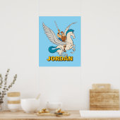 Hercules Riding Pegasus Poster (Küche)