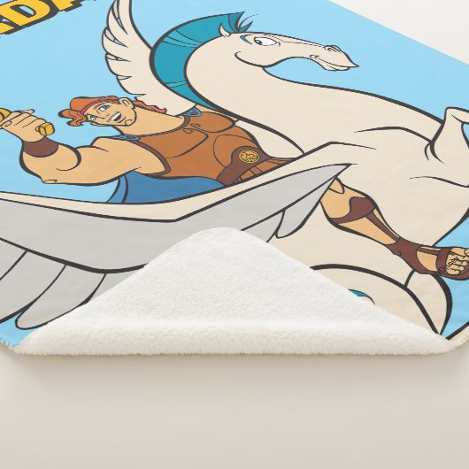Hercules Riding Pegasus Sherpa Blanket Sherpadecke (3/4)
