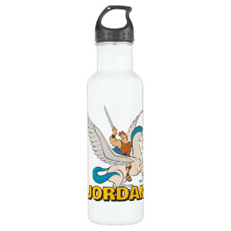 Hercules Riding Pegasus Stainless Steel Water Bott Edelstahlflasche
