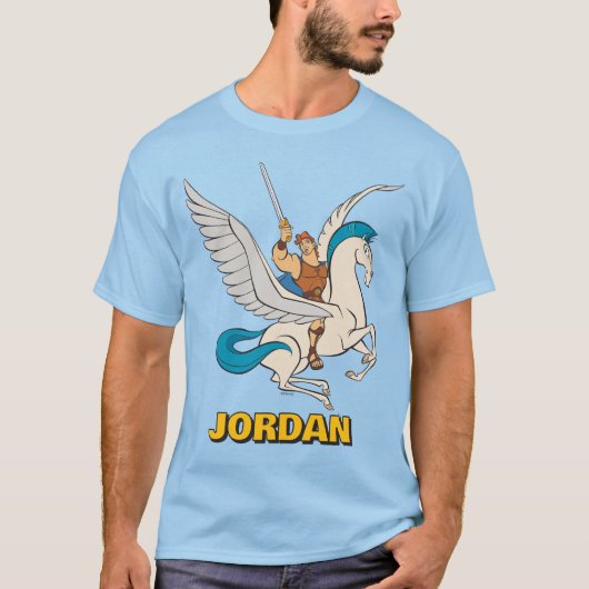 Hercules Riding Pegasus T-Shirt (Vorderseite)