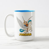 Hercules Riding Pegasus Two-Tone Coffee Mug Zweifarbige Tasse (Links)
