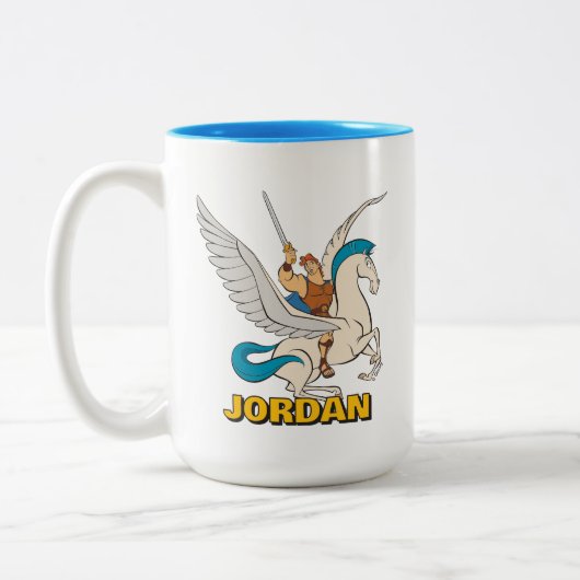 Hercules Riding Pegasus Two-Tone Coffee Mug Zweifarbige Tasse (Links)