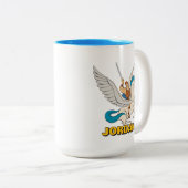 Hercules Riding Pegasus Two-Tone Coffee Mug Zweifarbige Tasse (VorderseiteRechts)