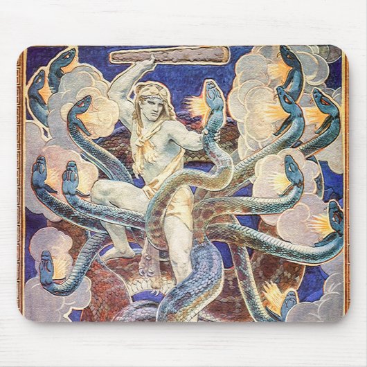Hercules und die Hydra Mousepad (Vorne)