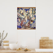Hercules und die Hydra Poster (Küche)