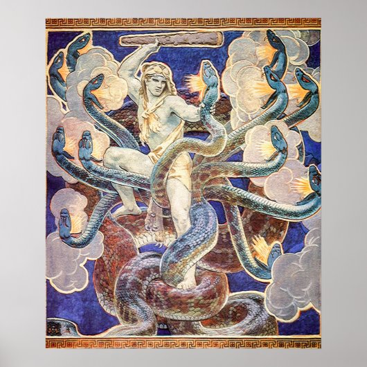 Hercules und die Hydra Poster (Vorne)