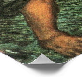 Hercules und Nessus von Franz von Stuck Poster (Ecke)