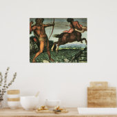 Hercules und Nessus von Franz von Stuck Poster (Küche)