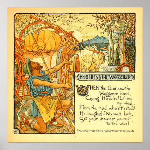 Hercules und Wagoneer Walter Crane Poster
